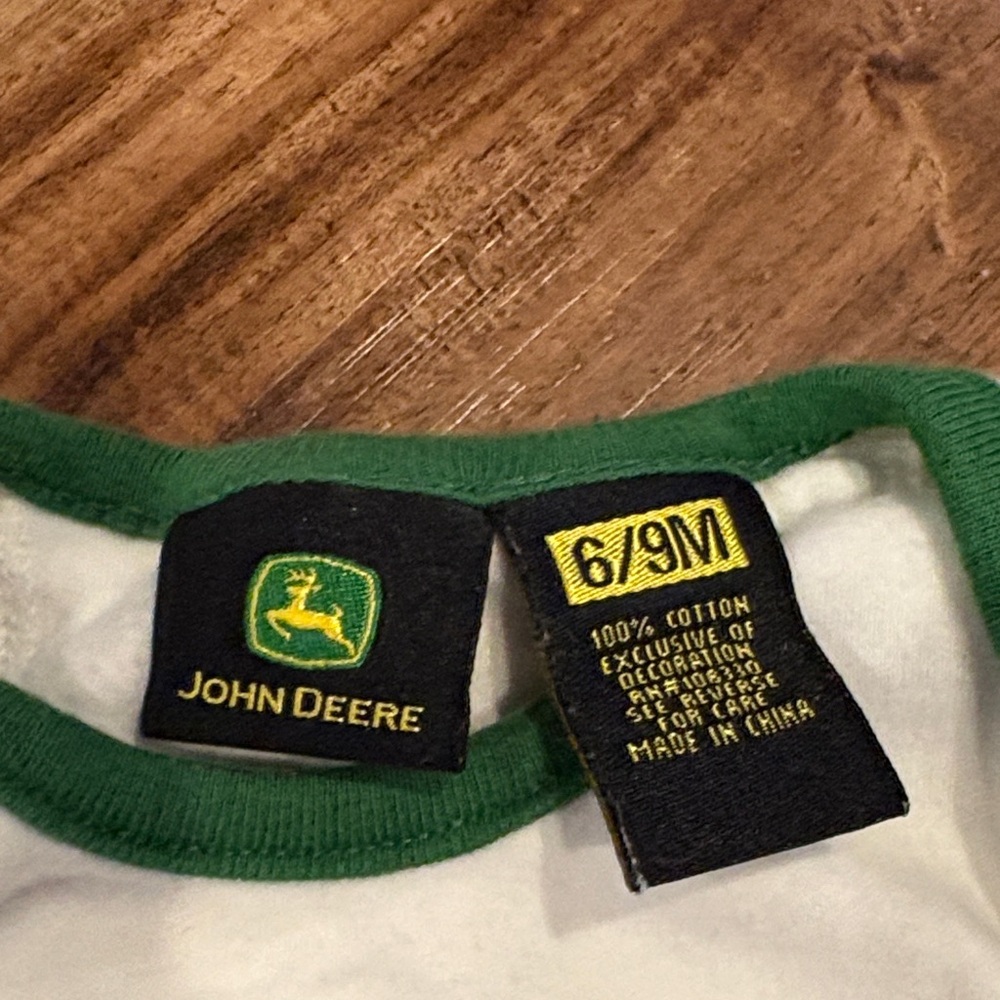 John Deere Kids Shirts & Tops Set - Green, White, Brown - Picture 2 of 15